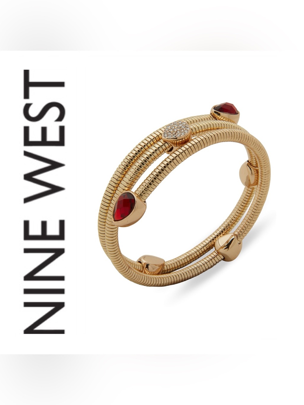 🌟🌟 Nine West Stimulated Stone Coil Wrapped Bracelet